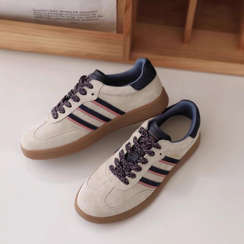 

Retro women s leather soft-soled white shoes spring new flat-soled sports and leisure board shoes women 35 бежевый