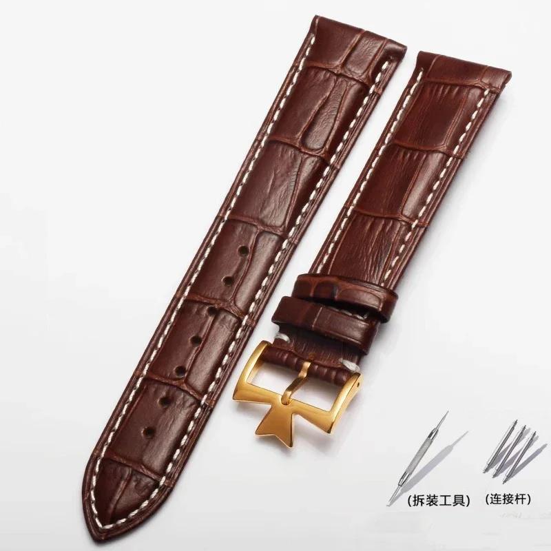 For Vacheron Constantin Male Watch Cowhide Leather Strap VC Inherit Art Master Series Genuine Leather Strap 18mm 19mm 20mm 21mm