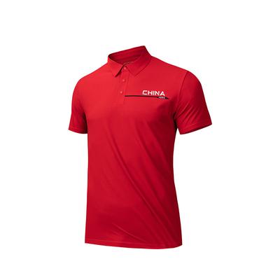 Training Series Letter Print Casual Sports Comfortable Quick-Dry Short Sleeve Polo Shirt Men Polo Shirts Classic-Red 152437101-2