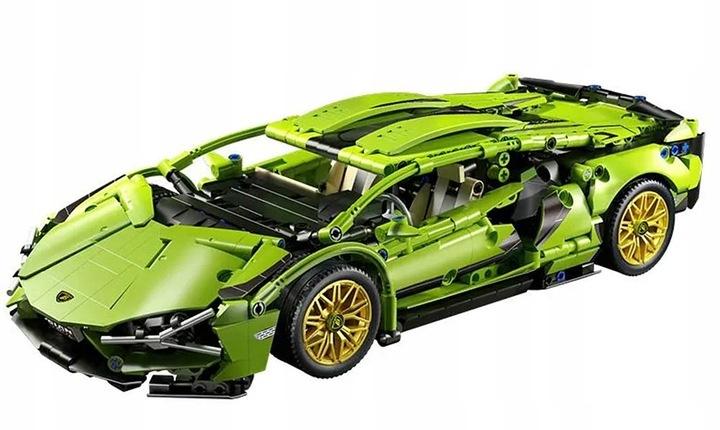 Mega Zestaw Klocków Lamborghini Cyberpunk 1280 Elementów 1:14 Auto Sportowe