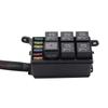 6 Way Blade Fuses Holder Box, Relays Box with Spades Terminals and Wiring Harness 4Pin 12V 40A Relays for Car Truck