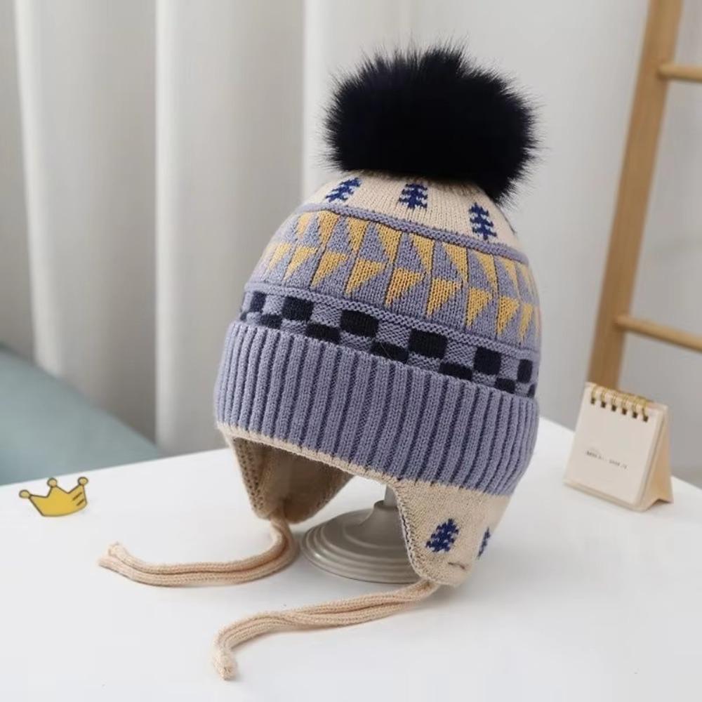 Ear Protection Baby Beanie Caps Soft Earflap Winter Hat Winter Warm Kids Knit Hat Toddler