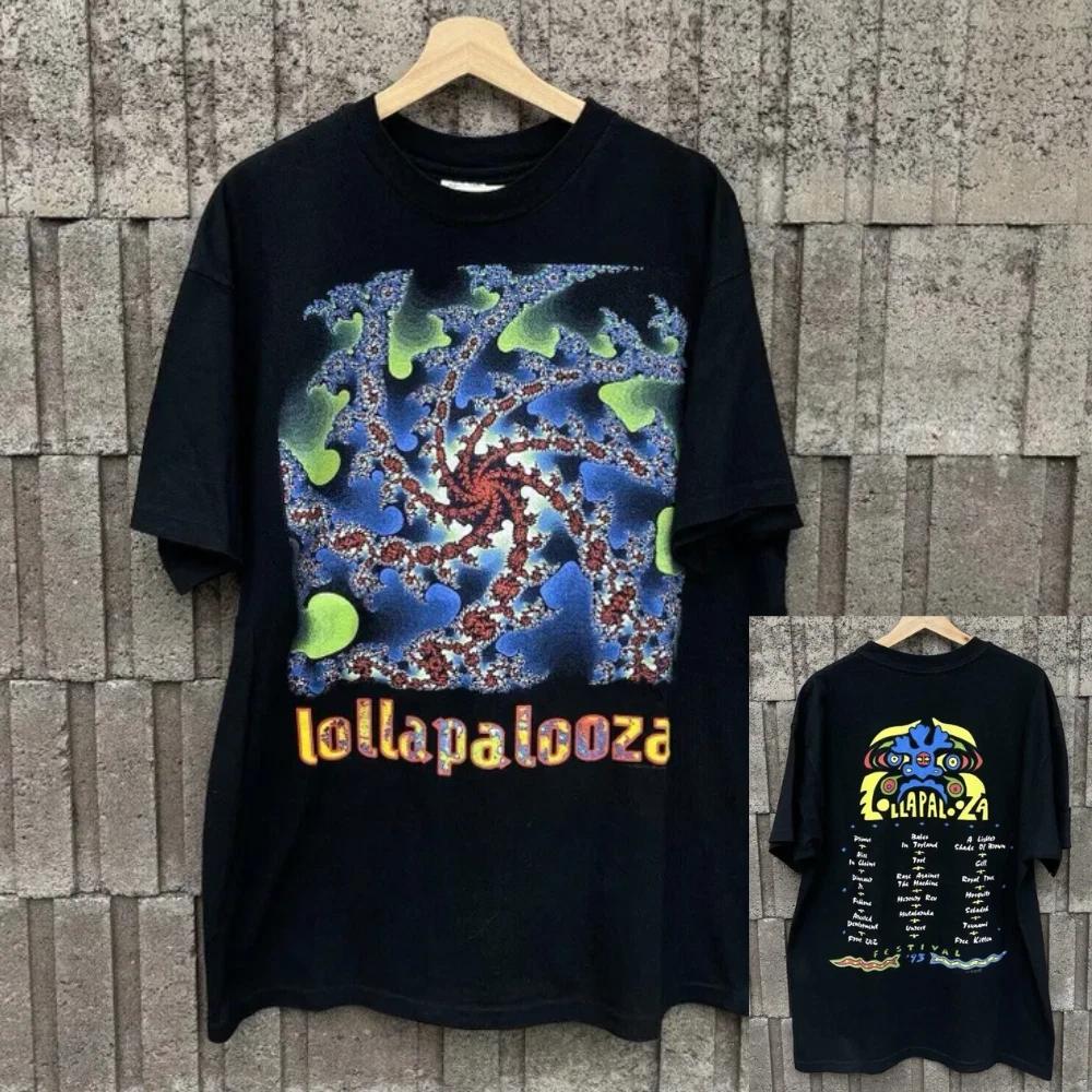 

Vintage 1993 Lollapalooza Music Festival Doubled Sided Band T-Shirt 90s Tshirt High-end Luxury Is for Both Men and Women Top Y2k 4XL