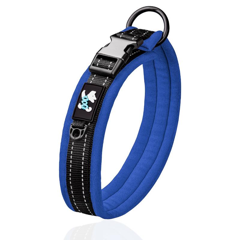 Nylon Reflective Pet Collar  Plug In Dog Collar  Adjustable Pet Large  Medium and Small Collar