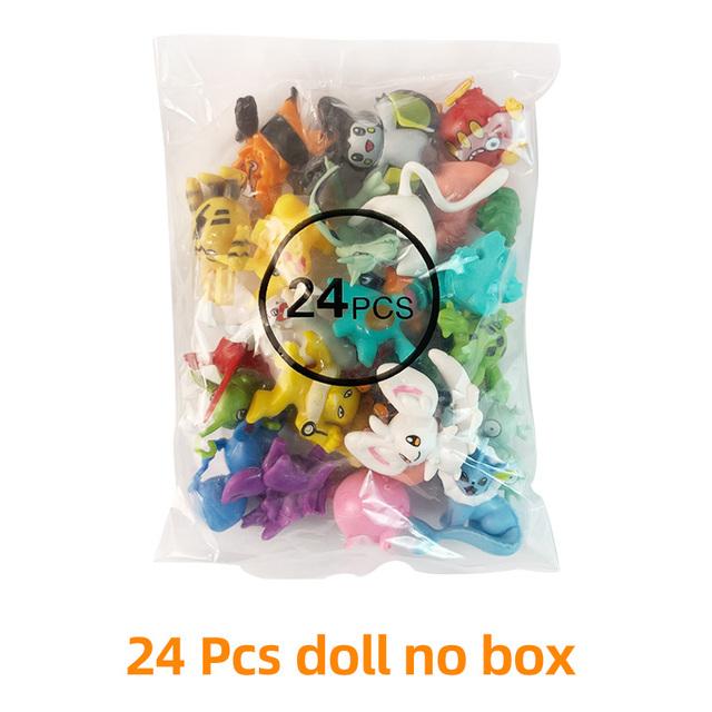 

Pokemon advent calendar Calendar Christmas box Pikachu Anime Action Figures mini small elf doll Halloween kids Toy set Gift