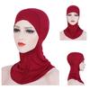 Damen Mercerisierter Muslimischer Turbanhut Innen Hijab Kappe Islamische Haube Abdeckung Schal