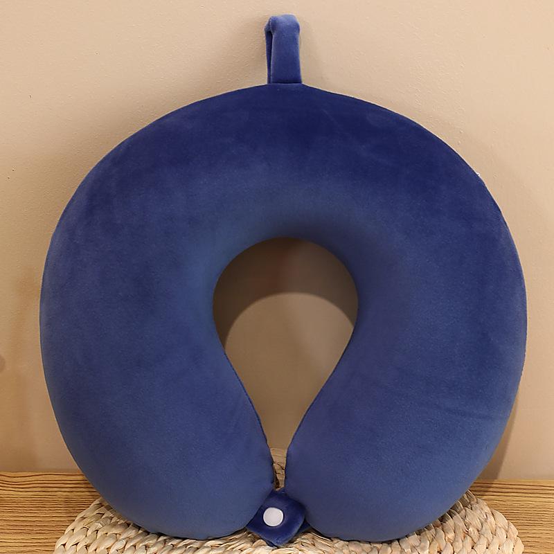 U-Shaped Memory Foam Neck Support Pillow for Travel and Office