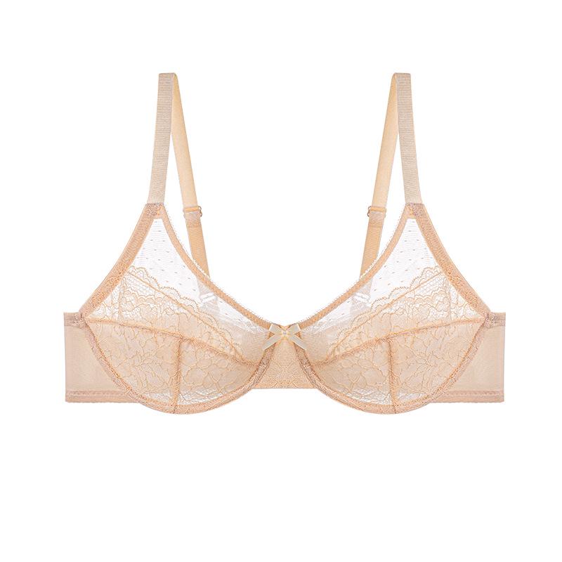 Francúzska sieťovaná push-up podprsenka pre plnoštíhle ženy - Sexy, jemná a s kosticami