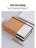 A5 Coffee Cork Texture Notebook Gift Set with Custom Logo Printing