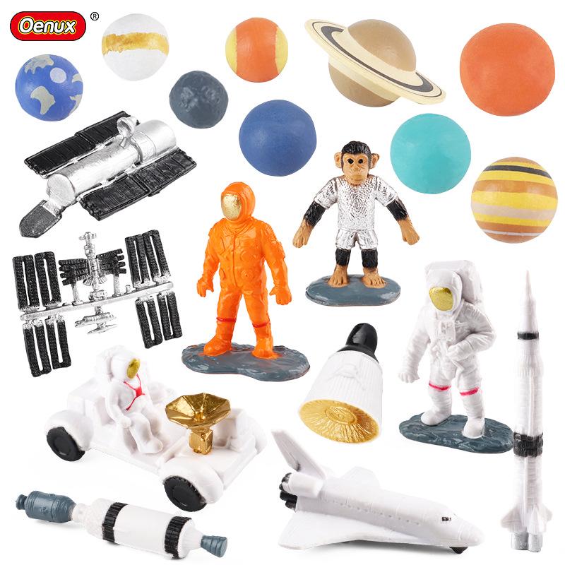 Astronaut Apollo Space Model Set: Simulation Planet, Rocket, Satellite, Telescope Teaching Aids