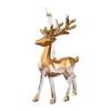 Gold Semi-Transparent Gradient Snowflake Christmas Tree Ornament for Holiday Hanging Decor