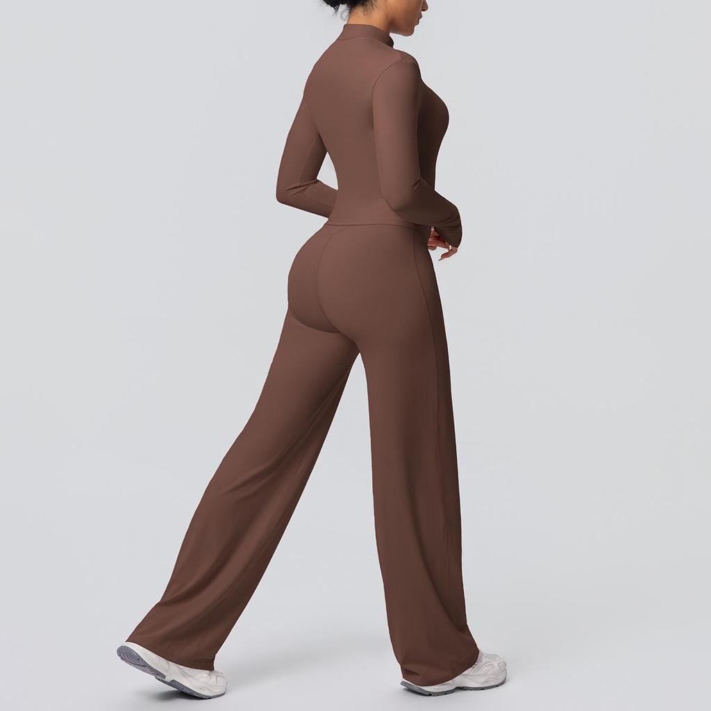 High-Waist Fitness Jacket & Butt-Lifting Yoga Pants Set