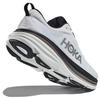 HOKA One One Bondi 8 Comfortable PU, Textile Slip Resistant Slip Resistant Low Top Running Shoes Men's White Black 1127953-WBLC