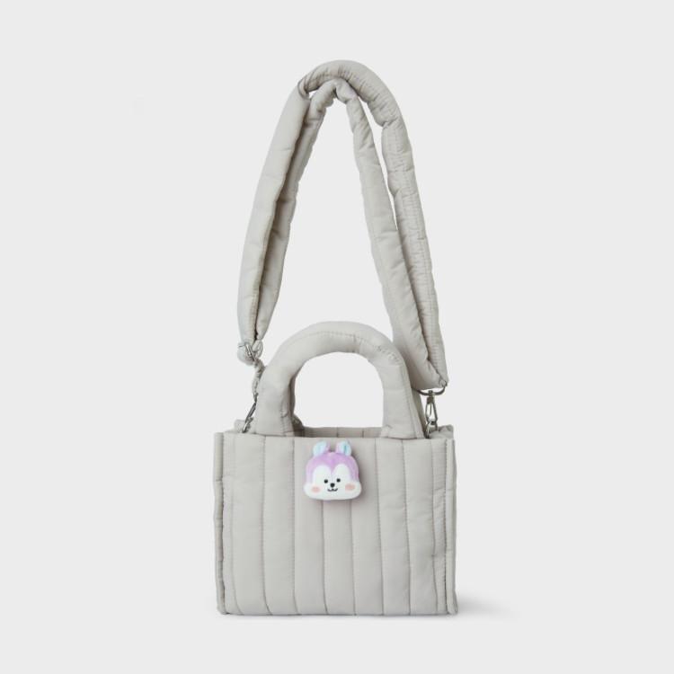 

Line Friends BT21 MANG Face Doll Badge Quilted Bag