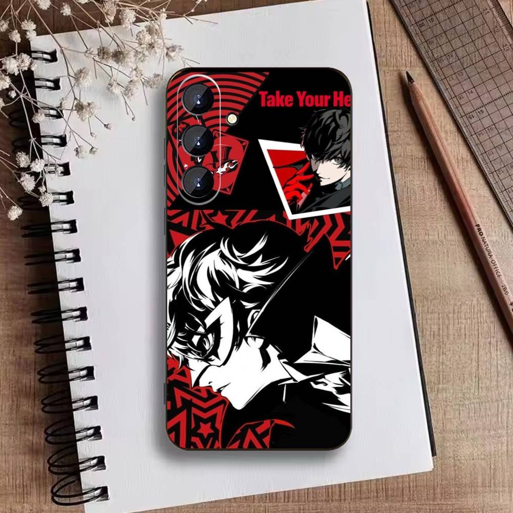 P-Pers-Sona 5 Joker  Phone Case For Samsung Galaxy A73,21,22,32,71,53,52,51,80,5G Soft Black Cover