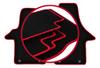Velour Floor Mats with Red Edge For: Volkswagen Transporter T5 Delivery Van (2003-2015)