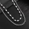 Zinc Zinc Zinc Alloy Pearl Waist Chain Tassel Pants Chain Cool Tassel Jeans Chain  Male