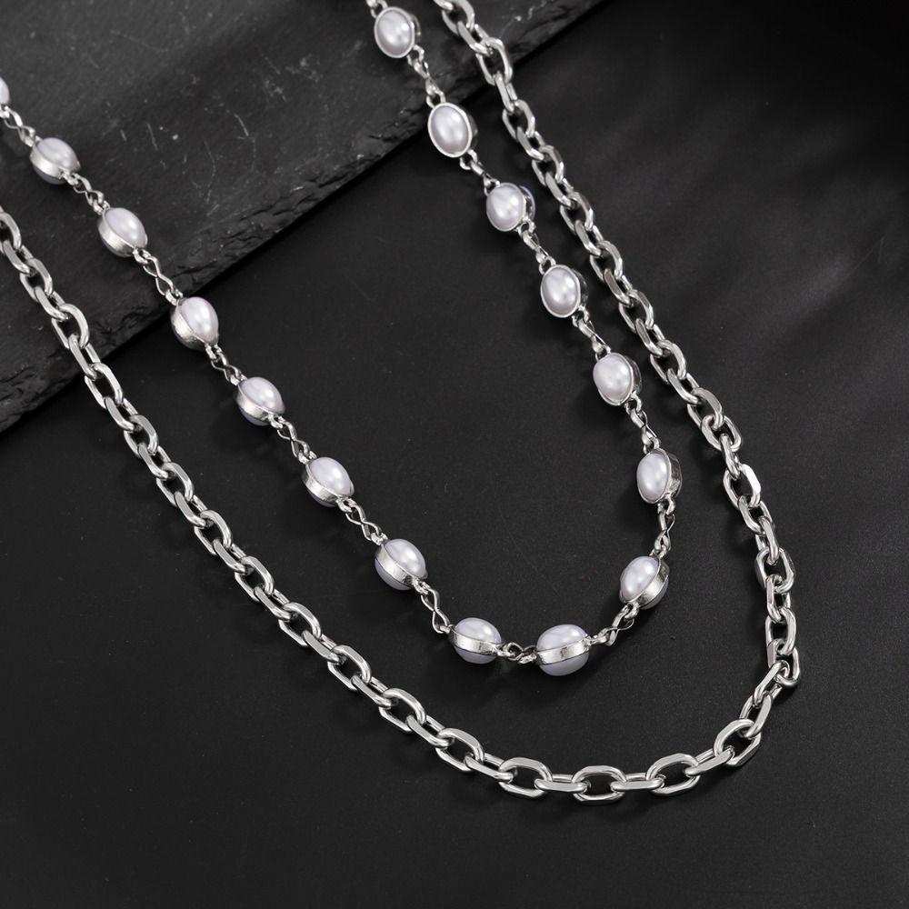 Zinc Zinc Zinc Alloy Pearl Waist Chain Tassel Pants Chain Cool Tassel Jeans Chain  Male