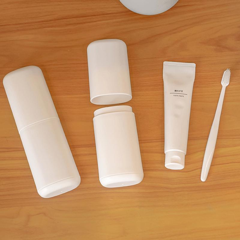 Estojo de Viagem para Escova de Dentes, Porta-Escova de Dentes Portátil para Viagem, Recipiente para Escova de Dentes e Pasta de Dentes para Viajar, Acampar