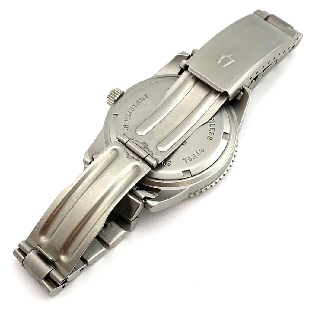 Used [Used] Bulova yellow dial wristwatch 200m waterproof