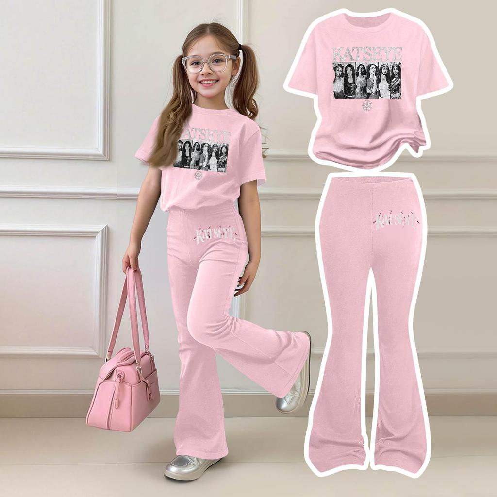 Infant Baby Girls Boys Loose T-shirt+Pants Print Outfits Set