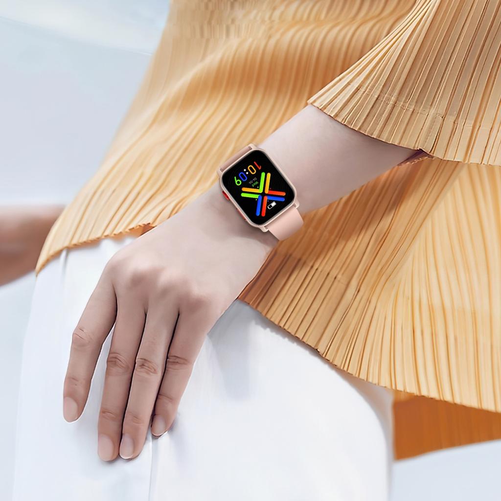 Rainbuvvy HT23 Bluetooth Smart Bracelet 1.83inch IPS 240x296 IP68 Waterproof BLE5.0 Battery 300mAh Heart Rate Flashlight Android Smartwatch