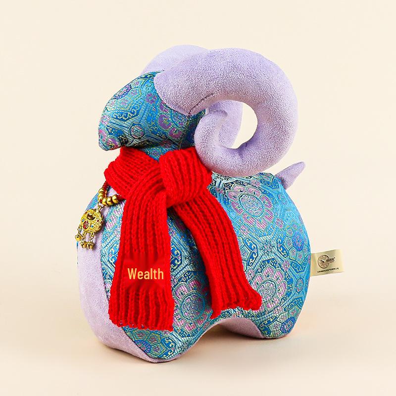 Ethnic Style Floral Zodiac Horse Plush Toy Gift