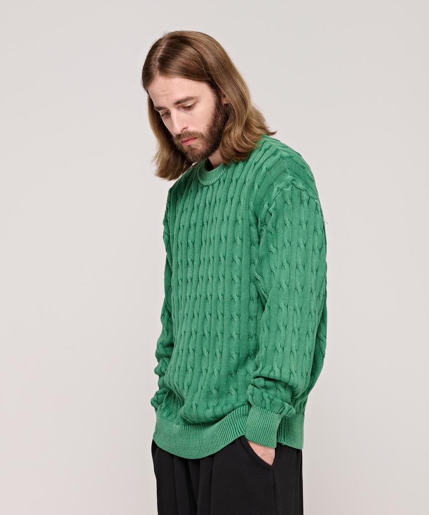 CARGOBROS Cb Pigment Cable Round Knit (Green)