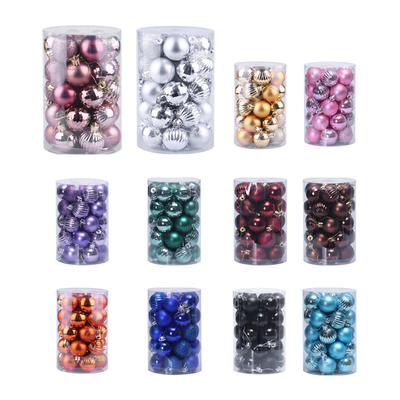 34Pcs Weihnachten Bälle Ornament Hängen Anhänger Navidad Noel Party Decor Neue Jahr 2024