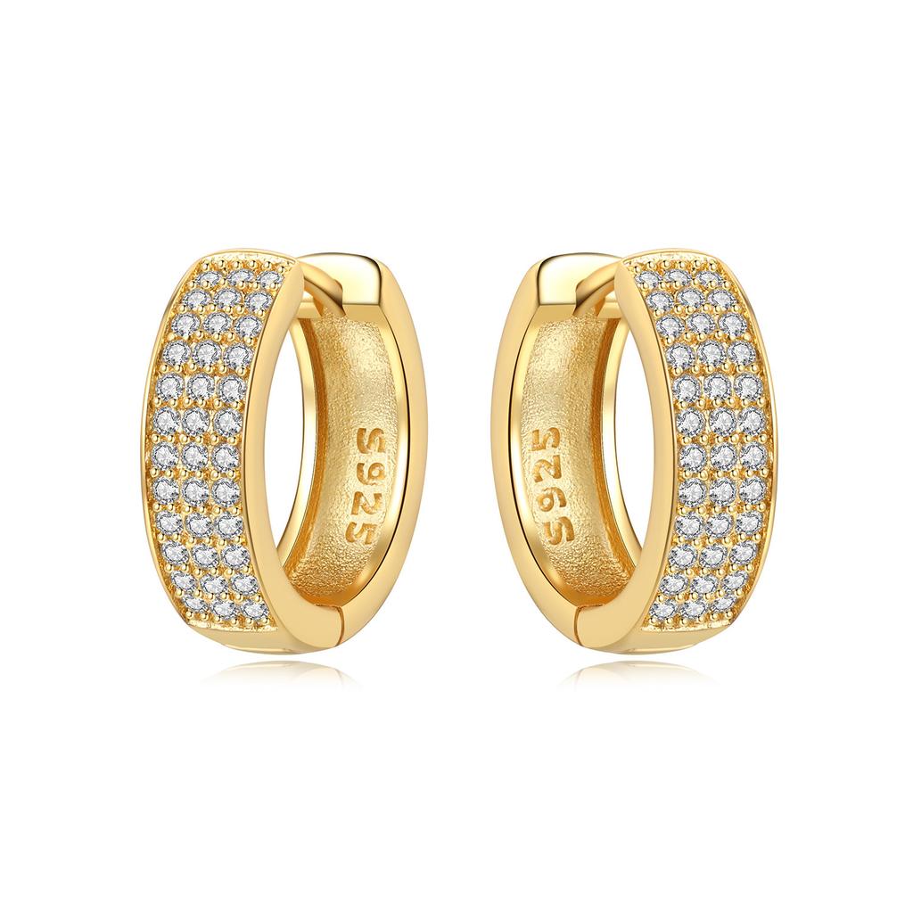 Orstarry S925 Silver 18k Gold Modern Square Hoop Earrings For Women Trendy Jewelry Anniversary Gifts