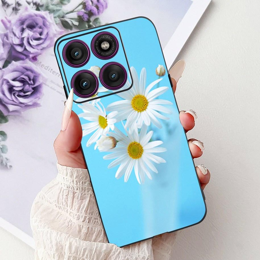 For Motorola Moto Edge 60 Pro 2025 Case Fashion Flower Bowknot Soft Silicone Back Cover For Moto Edge 60 Fusion Edge60 60s Coque