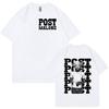 Rapper P-Posts M-Malones Graphic TShirts Men's Hip Hop Fashion Short Sleeve T-shirt Retro Gothic Clothing Unisex Cotton Tees