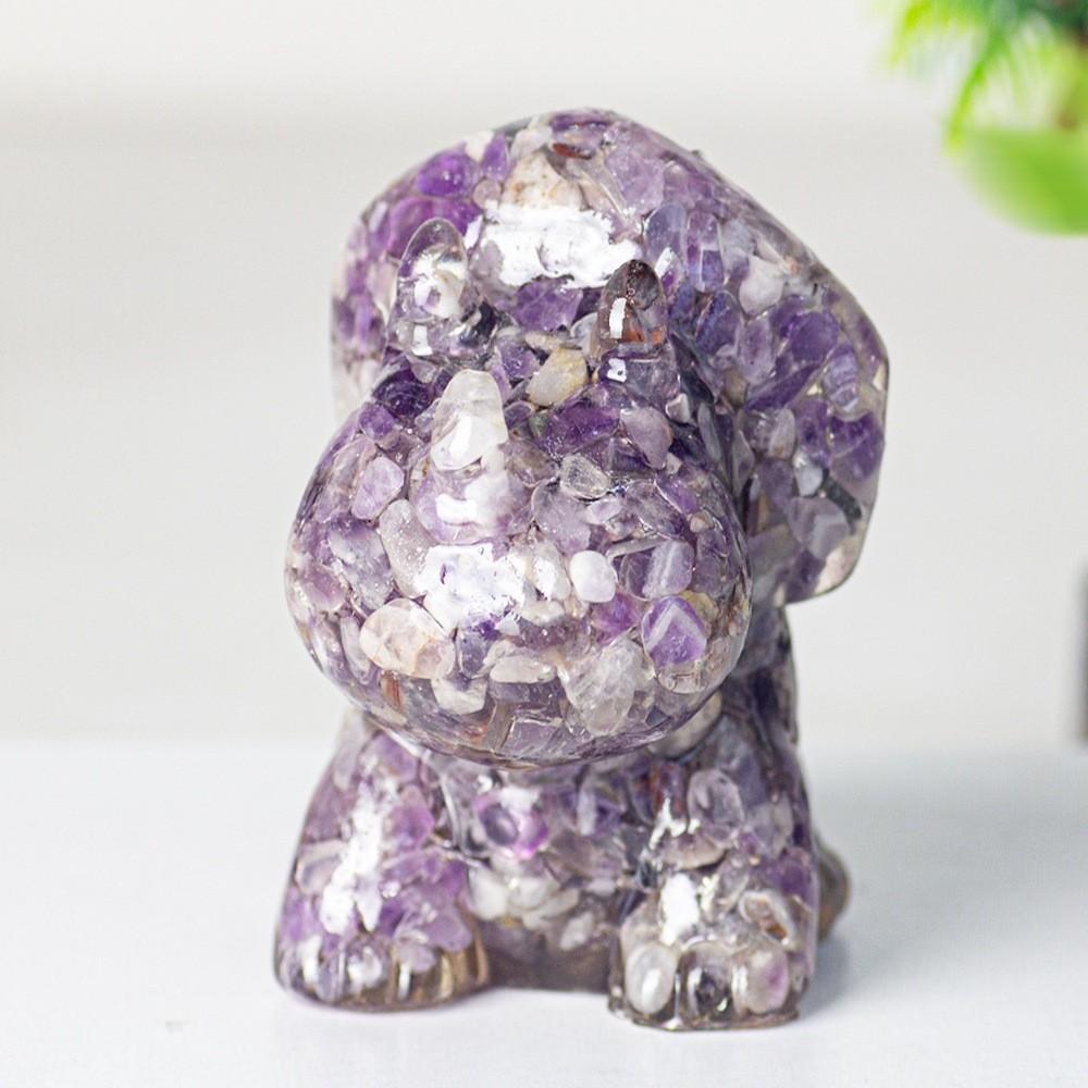 Resin Crystal Dragon Figurine With Cute Animal Design For Home Decor Gift