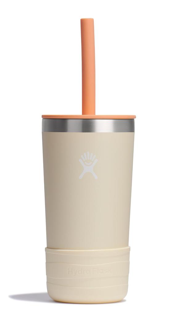 Stainless Steel Kids Tumbler with Straw Lid, 12oz (354ml) Coconut Design, Insulated Water Bottle (Official Japanese Product)