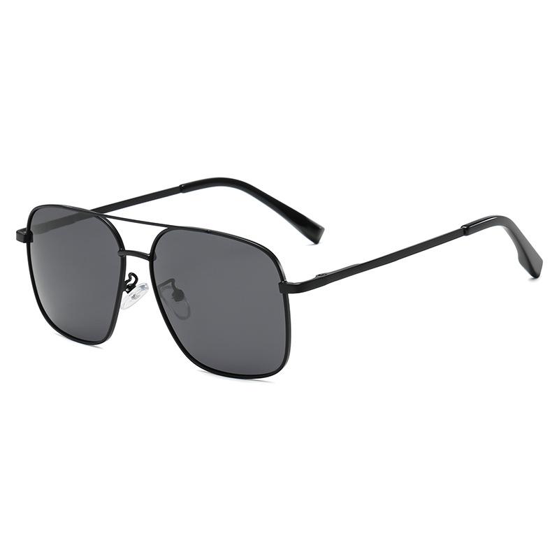 Fashion Polarized Sunglasses Men'S Trend Color-Changing Double Beam Sunglasses Uv-Proof Driver Glasses