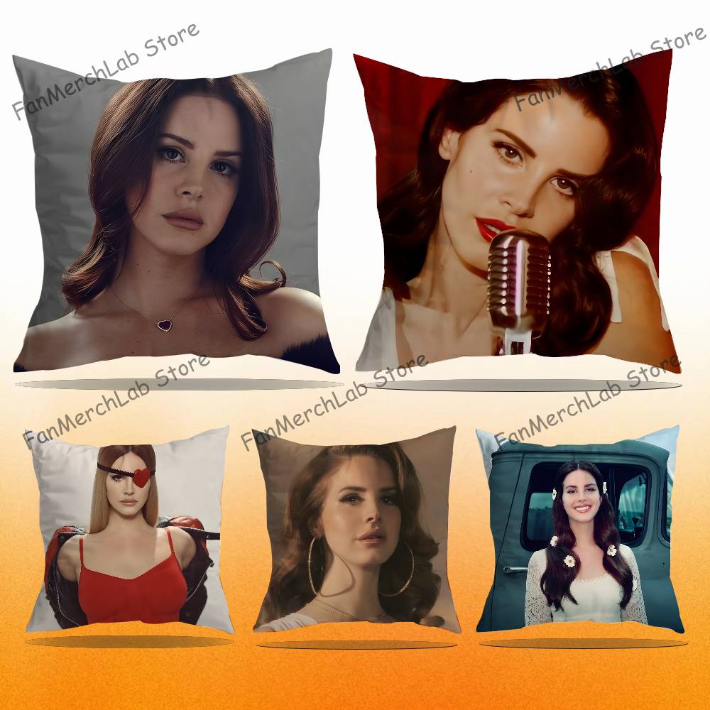 Singer LLana DelS Rey Printed Pillow Cover Cushion Case Simple Sofa Pillow Case No Pillow Core