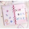3 Pcs/6 Pcs Random 3D Creative Space Food Cartoon Round Relief Stickers Scrapbooking Diy Journal Cute Stationery Sticker