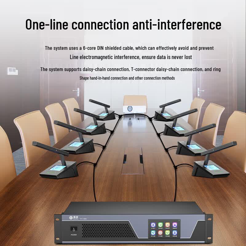 HuiDu YH-580 Professional Wired Conference Microphone System (CN version)