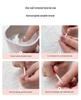 Handmade Wearable Nail Art: Medium-Long Oval High-End Whitening False Nails