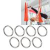 7 Pcs Silver O Ring Rustproof Solid Round Buckle Durable Stainless Steel O Ring  Diving Accessory