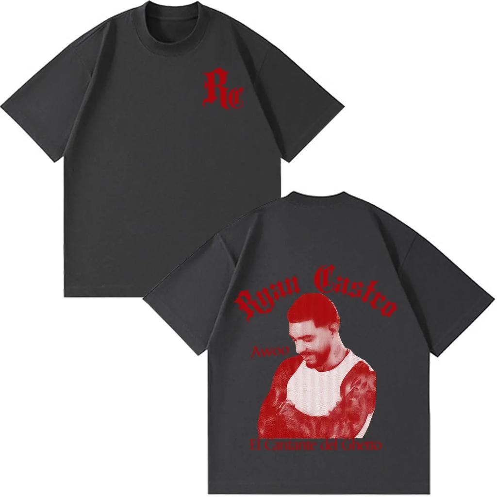 T-shirt Grafica Vintage Lavata Ryan Castro Sende Tour 2026 Uomo Donna Maglietta Stampata Estiva Casual Moda Abbigliamento Top Alta Qualità Streetwear