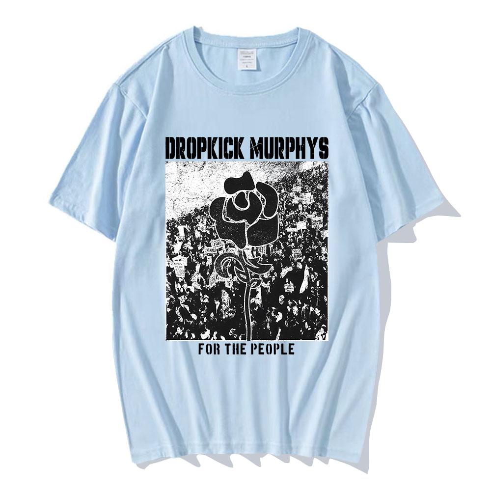 Dropkick Murphys FOR THE PEOPLE T-SHIRT Manica Corta Cotone Unisex Streetwear Girocollo Moda Uomo Donna T-shirt Abbigliamento Grafico