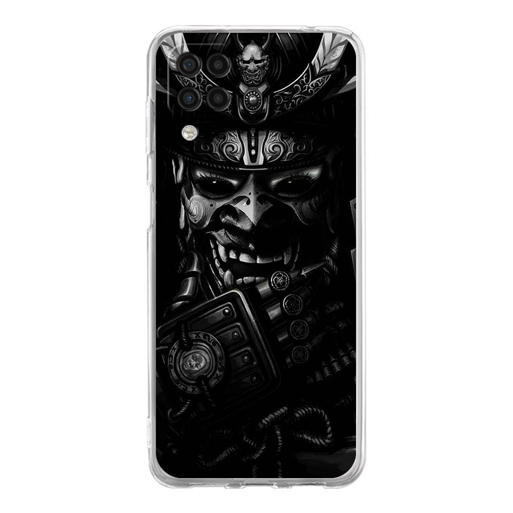 Samurai Hannya Mask Ghost Phone Case for Samsung A13 A15 A25 A35 A51 A55 A71 A21S A11 A31 A41 A23 A53 A73 5G A03S A05s Cover