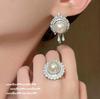 Mermaid Tears, Camellia Gem Pearl Necklace, Baroque, Deep Sea Beads, Teardrop Zircon Earrings, Ring