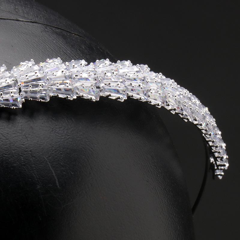 Elegant Cubic Zirconia Headband: Perfect for Weddings, Events & Photoshoots