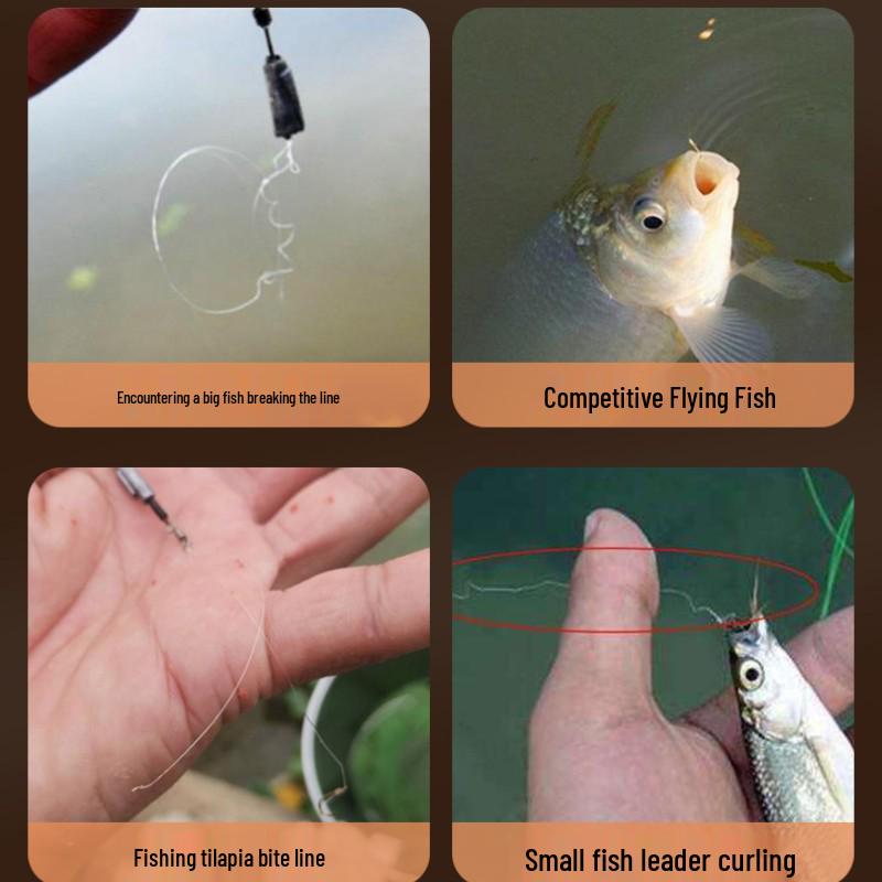 Superfine Black Dyneema Fly Fishing Leader: High-Strength, Ultra-Soft, Bite-Proof PE Line for Tilapia