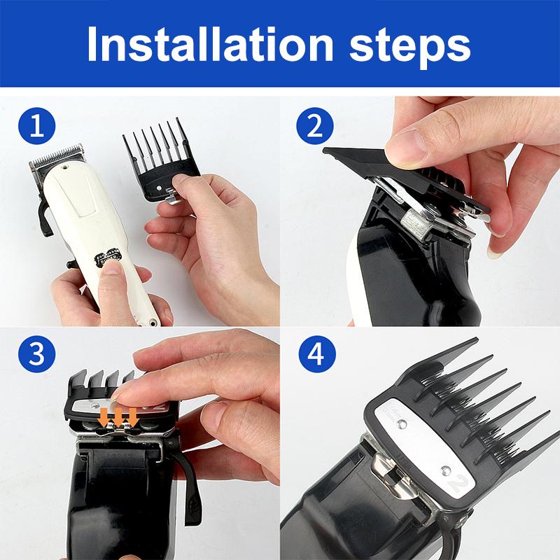 2/3/4Pcs Hair Clipper Limit Comb Guide Limit Comb Trimmer Guards Attachment Universal Colorful