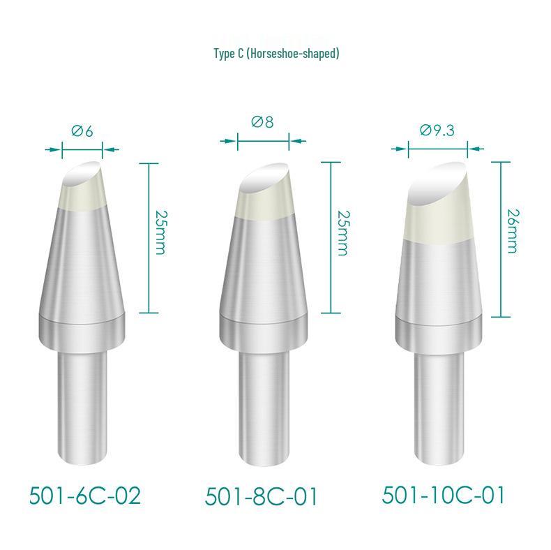 QUICK 206D Soldering Iron Tip 501-10C-01/10D-01/16D-01/6C-02/6D-01