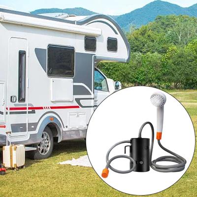 Compact Outdoor Shower System with Adjustable Water Flow for Camping And Hiking