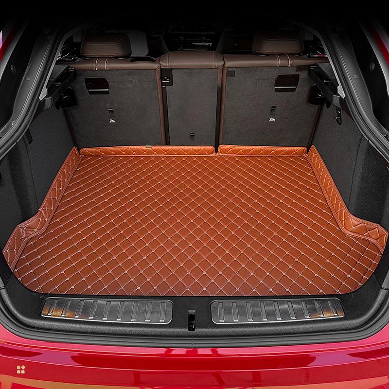 

Car Trunk Mat for AITO M5 2022-2024 Custom Fit PU Leather Cargo Liner, All-Weather Waterproof Rear Trunk Protector AIWJ5W01-Brown